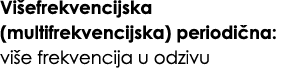 Vi efrekvencijska (multifrekvencijska) periodi na: vi e frekvencija u odzivu 
