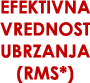 Efektivna vrednost ubrzanja (rms*)